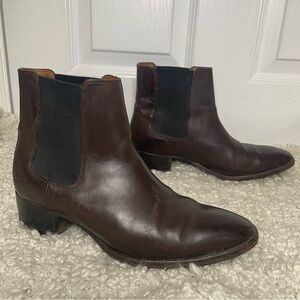 FRYE Classic Brown Leather Chelsea Boots 8.5